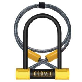 OnGuard Bulldog Mini DT 8015 U-Lock 90 X 140 X 13mm/ 10mm x 120cm cable