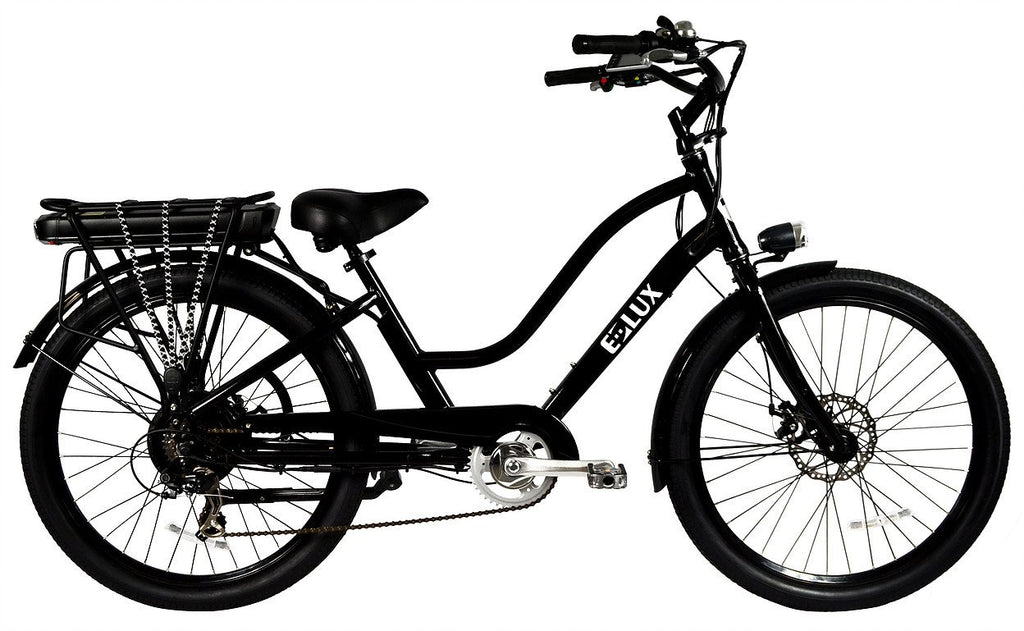 e-lux electric bicycle ELux Newport Cruiser Step-Thru Electric Bike | 50% Less than Pedego
