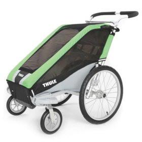 Thule Cheetah2 Green with Strolling Kit 2 Child