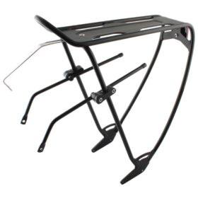 EVO Robin Rear rack With top plate Adjustable sliders Black