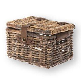 Basil Denton S Basket Nat Rattan withlid 13060 (hware not incl) - Ebikesupply