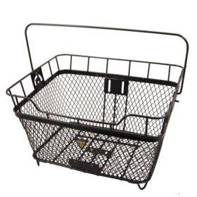 Topeak Rear Rack Mounted Wire Black 15.9X13.2X9.5" Works With Mtx Quicktrack System