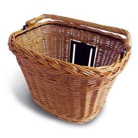 Basil Simply Wicker Front basket Varnished Natural - Ebikesupply