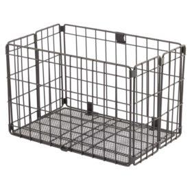 XLC Fold rear Basket 13X8.5X 8.5 Steel Bk