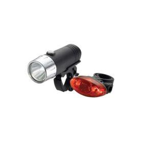 XLC 1 Watt headlight/4 LED taillight LED 3 AAA/2 CR2032 Sl