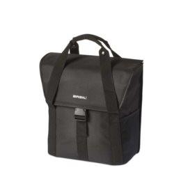 Basil Go Single Bag Single bag Solid Black - Ebikesupply