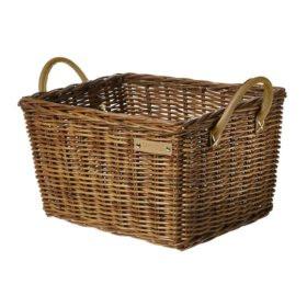 Basil Portland Basket witho Cover Rattan Natural Brown - Ebikesupply