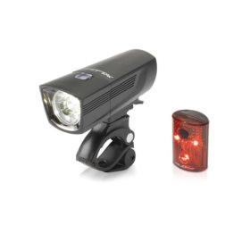 XLC CL-S15 front Light Francisco / Proteus rear Light set USB Rechargeable