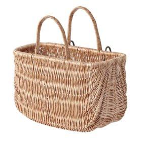 Basil Swing Basket Varnished Natural - Ebikesupply