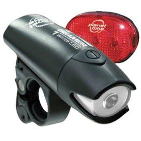 Planet Bike Beamer 1 Led & Blinky 3 Set Blinky 3 New Red Led 300% Brighter