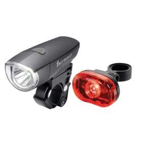 XLC 1 Watt Compact LED headlight 1/2 Watt LED taillight Bk