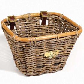 Nantucket Bike Basket Tuckernuck Rectangle Rattan Grey