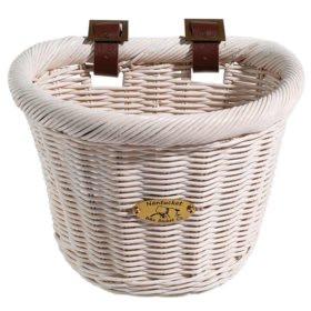 Nantucket Bike Basket Cruiser Junior Willow White 10"x7.5"x7.5"